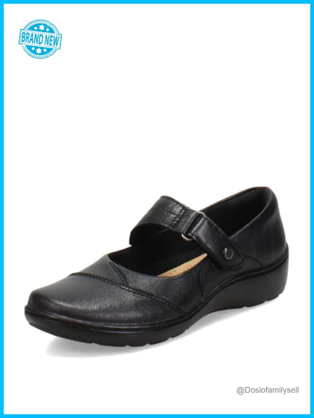 Clarks Cora Gema Leather Flats with Ultimate Comfort Footbed